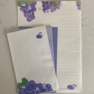 Morning Glory Blue Bear Grape Letter Set
